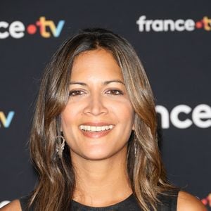 Aurélie Casse au photocall pour la conférence de presse de rentrée de France TV à la Grande Halle de la Villette à Paris, France, le 11 juillet 2023. © Coadic Guirec/Bestimage