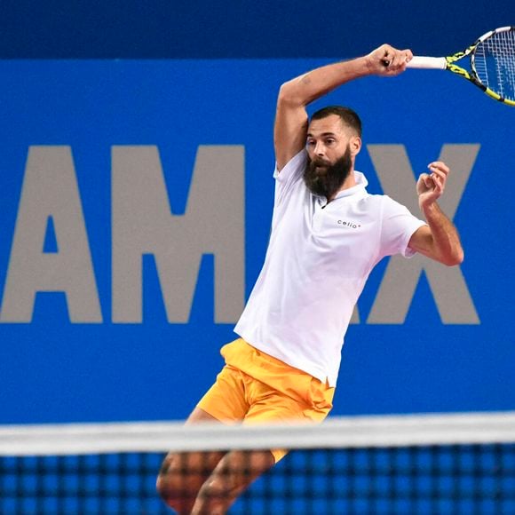 MONTPELLIER, FRANCE - 31 JANVIER : Déception de Benoit PAIRE (FRA) lors du 2e tour du tournoi ATP 250 Open Sud de France contre Harold MAYOT (FRA) à Montpellier, France le 31 janvier 2024. © Valentina Claret / Panoramic / Bestimage