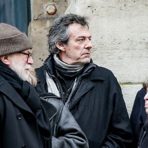 Jean-Luc Reichmann - Sortie des obsèques de Catherine Laborde en l’église Saint-Roch à Paris, le 6 février 2025. © Jacovides - Moreau / Bestimage