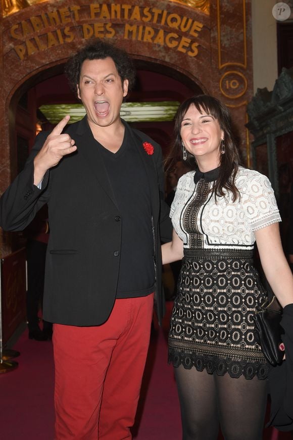 Eric Antoine et son ex-femme Calista - inauguration de la statue de cire de "Eric Antoine" au musée Grévin à Paris le 10 octobre 2018. © Coadic Guirec/Bestimage