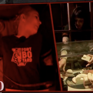 Elodie Gossuin dans "Fort Boyard", 15 juillet 2023.