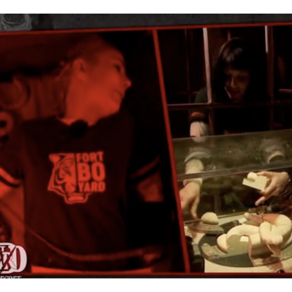 Elodie Gossuin dans "Fort Boyard", 15 juillet 2023.