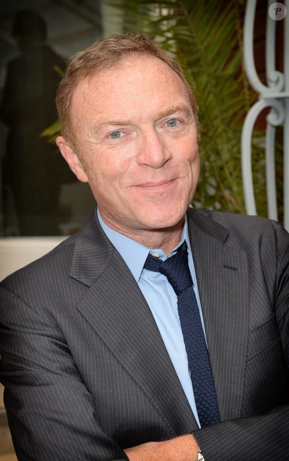 Christophe Hondelatte lors de la conférence de presse annuelle de BFM qui s'est tenue au Pavillon Kleber à Paris, France, le 27 août 2014. Photo by Pascal Baril/Planete Bleue Images/ABACAPRESS.COM