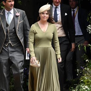 La princesse Béatrice au mariage de Hugh Grosvenor, le duc de Westminster, avec Olivia Henson à la cathédrale de Chester à Chester, Angleterre, Royaume-Uni, le 7 juin 2024. © Doug Peters/EMPICS Entertainment/ABACAPRESS.COM