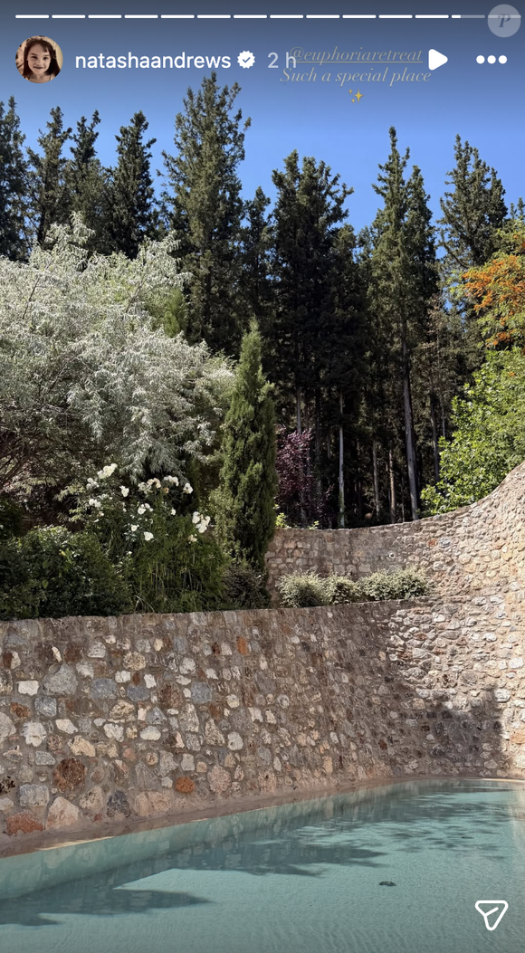 Natasha Andrew profite d'un séjour au Euphoria Retreat en Grèce.
