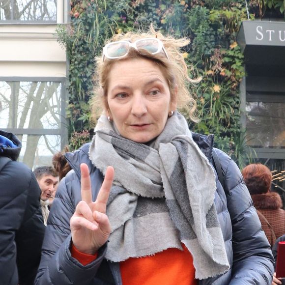 Corinne Masiero - Personnalités au studio Gabriel pour l'enregistrement de l'émission "Vivement Dimanche" à Paris le 20 février 2019.
Photo par Bestimage