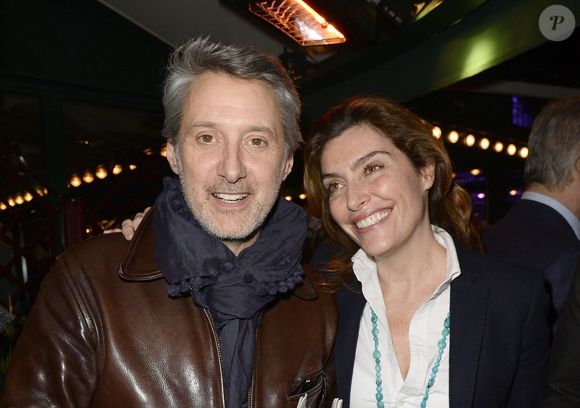 Antoine de Caunes et sa femme Daphné Roulier - Prix de la Closerie des Lilas 2014 à Paris, le 8 avril 2014.