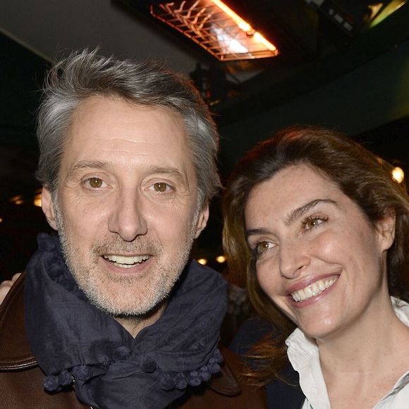 Antoine de Caunes et sa femme Daphné Roulier - Prix de la Closerie des Lilas 2014 à Paris, le 8 avril 2014.