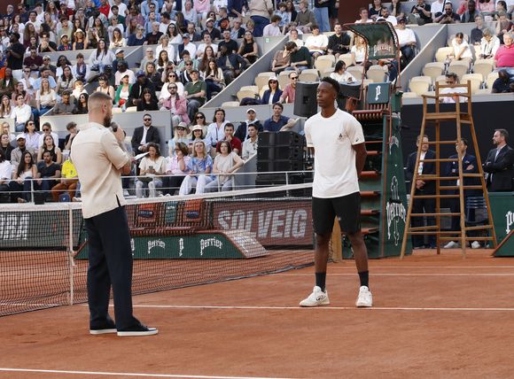 Matt Pokora, Gaël Monfils - Soirée "Gael & Friends" à Roland Garros sur le court Philippe Chatrierà Paris le 21 mai 2026. © Marc Ausset-Lacroix/Bestimage
