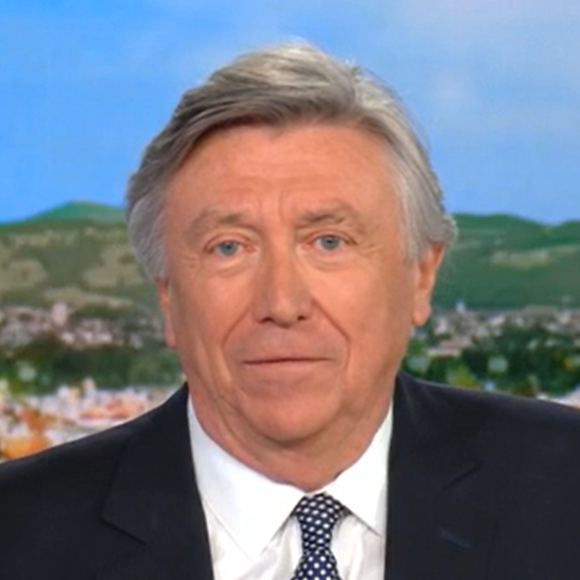 Jacques Legros présente son dernier journal télévisé sur TF1.
