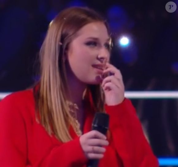 Helene Ségara sur le plateau de la Star Academy, 23 décembre 2023.