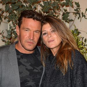 Benjamin Castaldi et sa femme Aurore Aleman - Inauguration du nouvel hôtel 5 parisien au coeur du Triangle d'Or "Les Jardins du Faubourg" à Paris. © Veeren/Bestimage