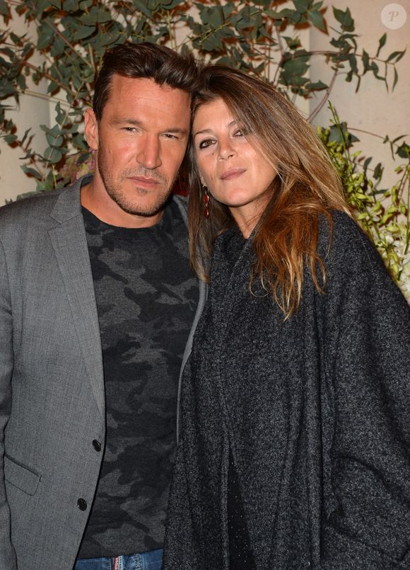 Benjamin Castaldi et sa femme Aurore Aleman - Inauguration du nouvel hôtel 5 parisien au coeur du Triangle d'Or "Les Jardins du Faubourg" à Paris. © Veeren/Bestimage