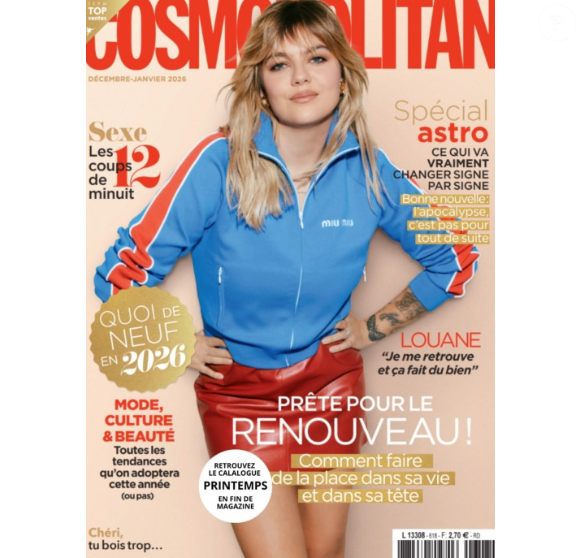 Louane fait la couverture du magazine Cosmopolitan