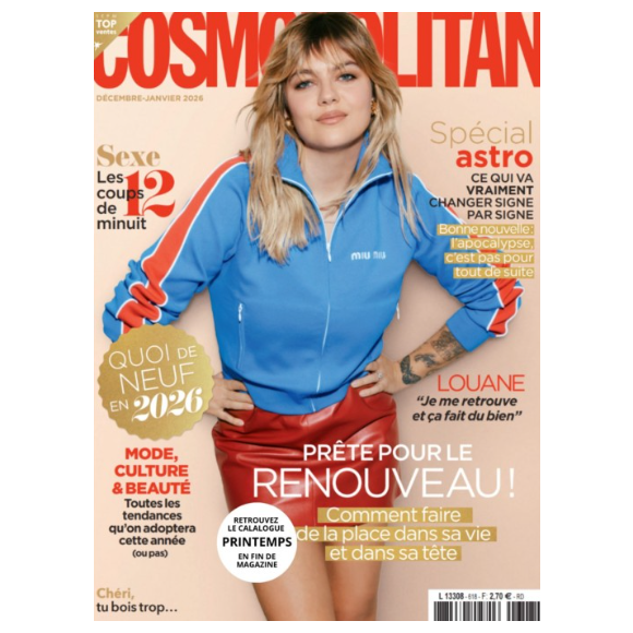 Louane fait la couverture du magazine Cosmopolitan