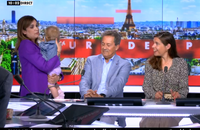 Sonia Mabrouk présente fièrement sa fille Soraya, 11 mois, à la famille de CNews dans l'émission "L'heure des Pros"