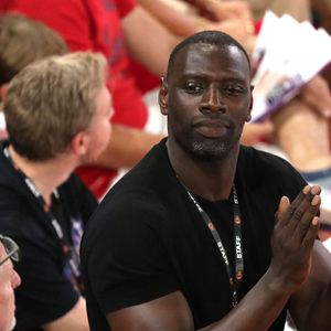 Omar Sy - Célébrités assistent à la victoire de Monaco qui a remporté le match 4 de la finale de Betclic Élite face à Paris (80-74), Monaco le 22 juin 2025. © Stephane Pillaud / PsnewZ / Bestimage