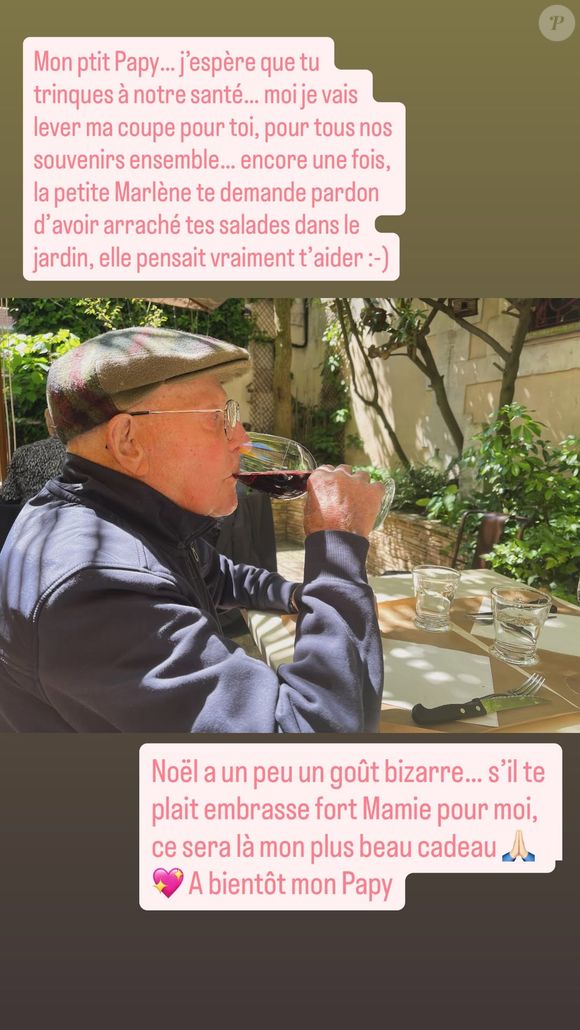 Marlène Schaff a rendu un bel hommage à son grand-père.
