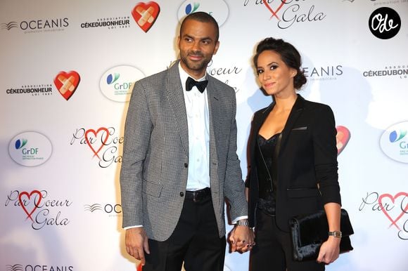 Tony Parker et Axelle Francine - Personnalités au gala "Par Coeur" pour les 10 ans de l'association "Cekedubonheur" au pavillon d'Armenonville à Paris. 
CYRIL MOREAU / BESTIMAGE