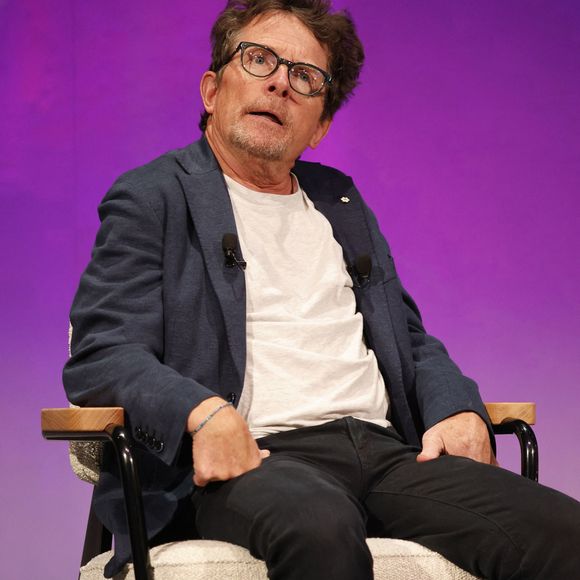 Michael J. Fox participe au salon "Bits & Pretzels HealthTech 2023" à Munich, le 20 juin 2023. Action Press / Bestimage