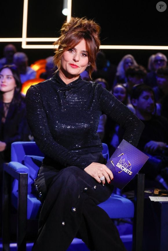Photo : Exclusif - Faustine Bollaert - Backstage - Enregistrement de l'émission "La Boîte à secrets", au Studio du Lendit, présentée par F.Bollaert et diffusée le 17 janvier sur France 3. Le