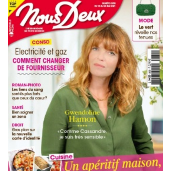 Gwendoline Hamon fait la couverture du magazine "Nous Deux"