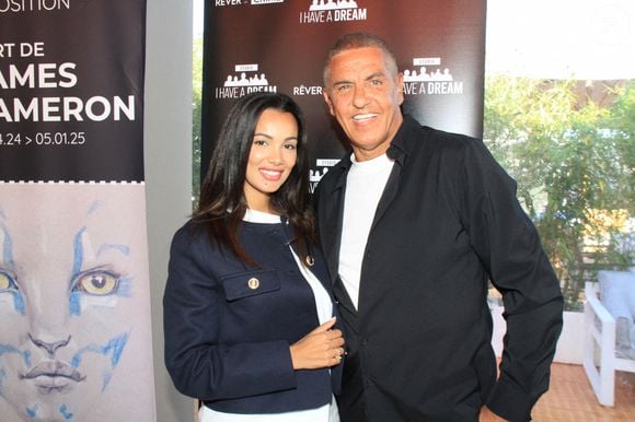 Exclusif - Samy Naceri et sa compagne Sofia Athena - Projection du court métrage "Rêver est un crime" de J.Divengele sur la plage Mademoiselle Gray lors du 77ème Festival International du Film de Cannes (14 - 25 mai 2024), le 24 mai 2024. © Philippe Baldini / Bestimage