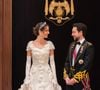 Il sera accompagné de son épouse Rajwa durant ces deux séjours.

Le prince Hussein de Jordanie et Rajwa al Saif  - Les familles royales au mariage du prince Hussein de Jordanie et de Rajwa al Saif, au palais Zahran à Amman (Jordanie), le 1er juin 2023. Photo by Backgrid USA / Bestimage