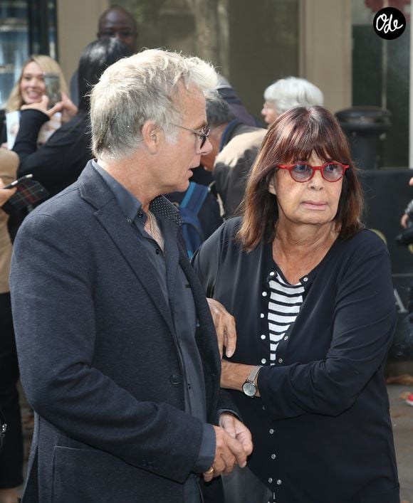 Exclusif - Franck Dubosc et Françoise Coquet -  Arrivées des invités à l'émission "Vivement dimanche prochain" de Michel Drucker à Paris le 28 septembre 2016. © Agence / Bestimage