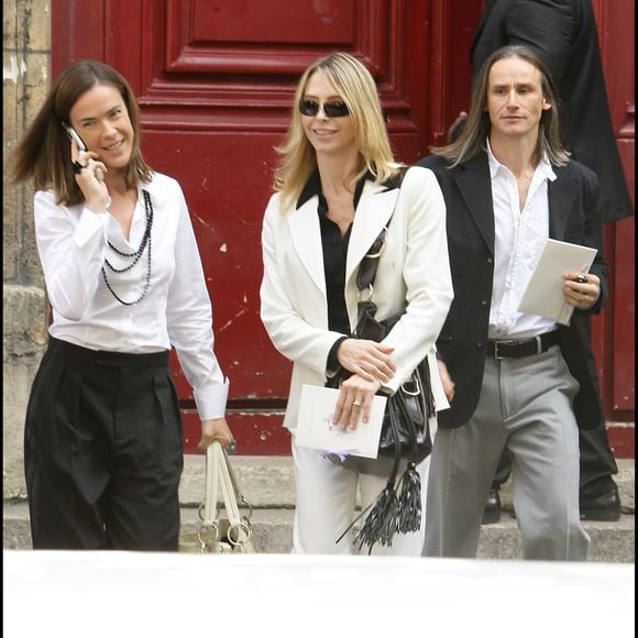 Bénédicte Delmas, Tonya Kinzinger et son ami - Mariage de Jean-Pierre Pernaut et de Nathalie Marquay à l'église des Billettes dans le 4ᵉ arrondissement de Paris © Agence / Bestimage