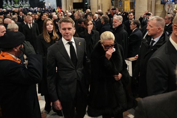 La princesse Vittoria de Savoie, La princesse Clotilde Courau de Savoie, Le prince Emmanuel-Philibert de Savoie, Marina Ricolfi Doria - La cérémonie funéraire de Victor Emmanuel de Savoie, fils du dernier roi d'Italie, en la cathédrale Saint-Jean-Baptiste de Turin, le 10 février 2024.