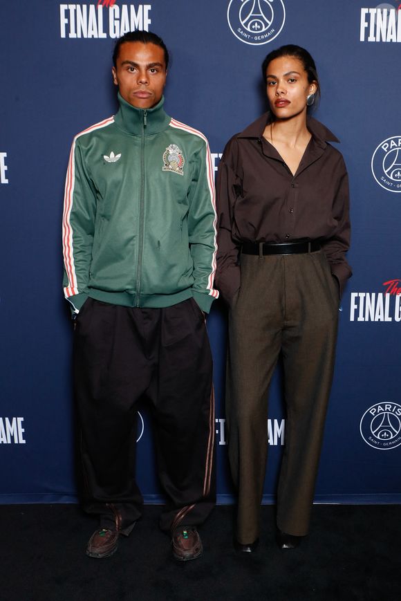 Zakari Kunakey et sa soeur Tina Kunakey - Photocall du dernier match de la saison de la "Liqui Molly Starligue" opposant le PSG Handball à Pays d'Aix Université Club Handball et la dernière apparition de Nikola Karabatic à l'Accor Arena à Paris, France, le 31 mai 2024. © Christophe Clovis / Bestimage