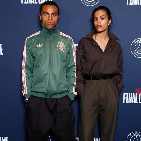 Zakari Kunakey et sa soeur Tina Kunakey - Photocall du dernier match de la saison de la "Liqui Molly Starligue" opposant le PSG Handball à Pays d'Aix Université Club Handball et la dernière apparition de Nikola Karabatic à l'Accor Arena à Paris, France, le 31 mai 2024. © Christophe Clovis / Bestimage