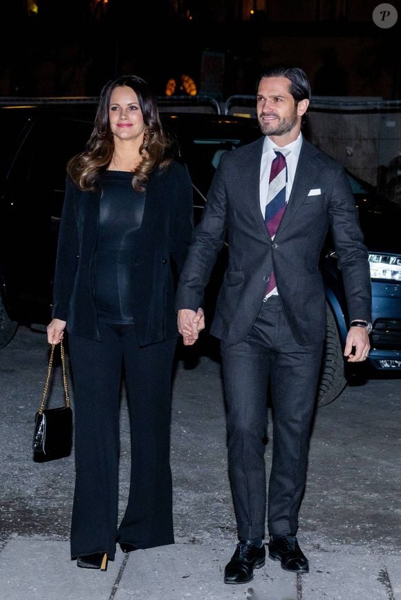 La princesse Sofia et le Prince Carl Philip assistent au concert de Noel à Stockholm en Suède le 20 décembre 2024.