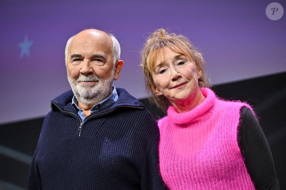Gérard Jugnot, Marie Anne Chazel lors de la cérémonie d'ouverture du 28ème Festival du Film de l'Alpe d'Huez à l'Alpe d'Huez, France, le 13 janvier 2024. Photo par Julien Reynaud/APS-Medias/ABACAPRESS.COM