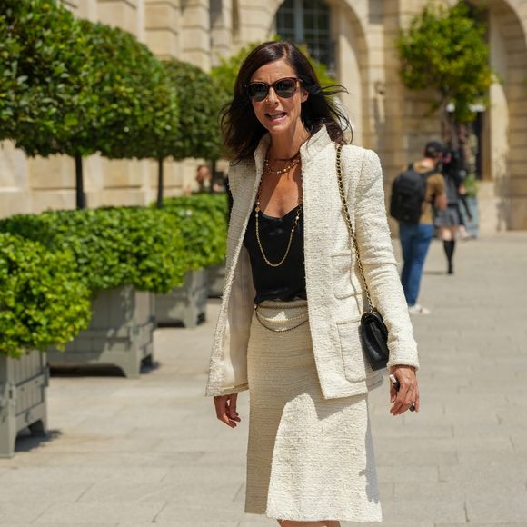 Anna Mouglalis - Personnalités à l'hôtel Ritz à Paris en marge des défilés de mode Haute Couture automne/hiver 2024/2025 le 25 juin 2024.