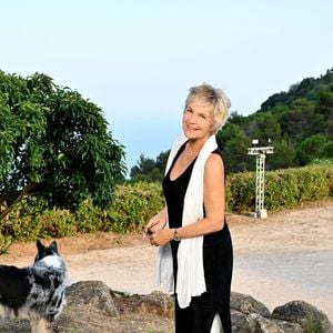 Exclusif - Véronique Jannot durant la soirée d'ouverture de la seconde édition des Théâtrales d'Eze à l'oppidum du Col d'Eze, le 2 août 2024.
© Bruno Bebert / Bestimage