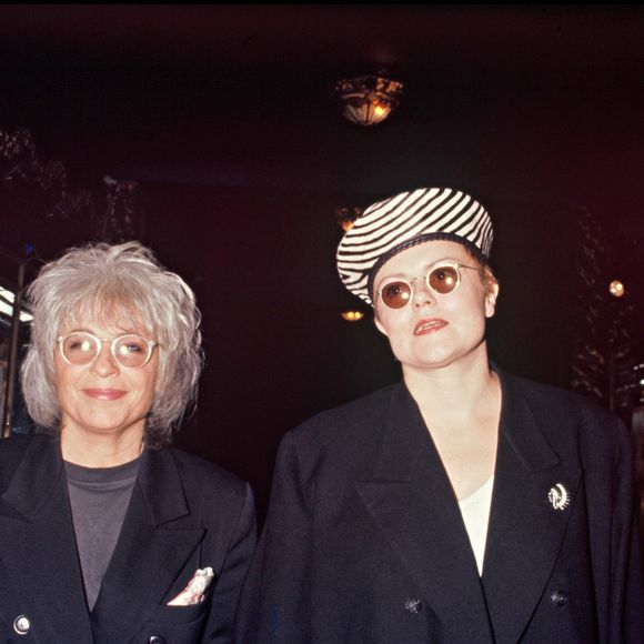 Archives : Catherine Lara et Muriel Robin à l'anniversaire de Régine en 1992 @BERTRAND RINDOFF PETROFF / BESTIMAGE