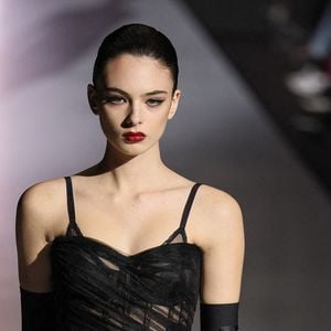 Deva Cassel (la fille de Vincent Cassel et Monica Bellucci) défile pour Dolce & Gabbana lors de la semaine de la mode de Milan automne-hiver 2023-24, Milan, 26 février 2023. Photo par Marco Piovanotto/ABACAPRESS.COM
