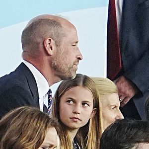 Le Prince de Galles et la Princesse Charlotte lors de la finale de l'UEFA Women's Euro 2025 au St. Jakob-Park à Bâle, Suisse, le 27 juillet 2025. Photo by Peter Byrne/PA Wire/ABACAPRESS.COM