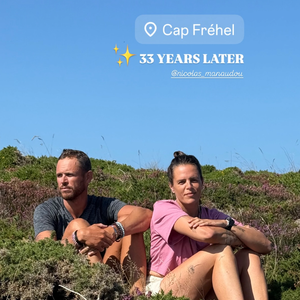 Nicolas et Laure Manaudou refont une photo d'enfance dimanche 10 août 2025 © Instagram