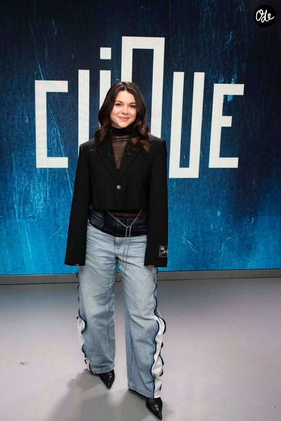 Exclusif - Juju Fitcats (Justine Delapart Becattini), sur le plateau lors de l'enregistrement de l'émission Clique présenté par M.Achour, et diffusé sur Canal + le 25 novembre 2025, à Paris, France, le 18 novembre 2025. © Jack Tribeca/Bestimage