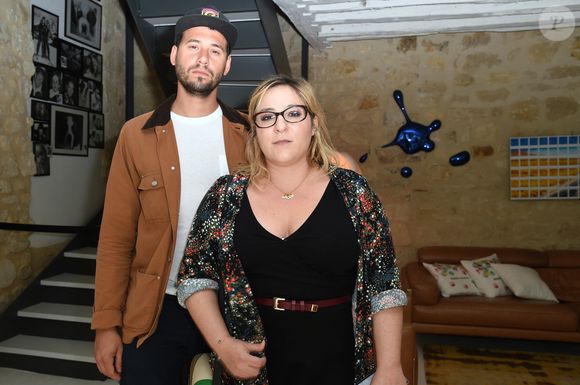 Marilou Berry et son compagnon Alexis (Le Diamantaire artiste street art) - Soirée de lancement de l'appareil photo Instax SQ6 de Fujifilm à l'Instax Square House à Paris le 24 mai 2018. © Giancarlo Gorassini/Bestimage
