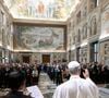 Robert Francis Prevost a été élu par le conclave et est devenu le pape Léon XIV le 8 mai dernier.
Le Pape Léon XIV lors d'une audience à la Fondation Centesimus Annus Pro Pontifice au Vatican, le 17 mai 2025.© ANSA via ZUMA Press/Bestimage