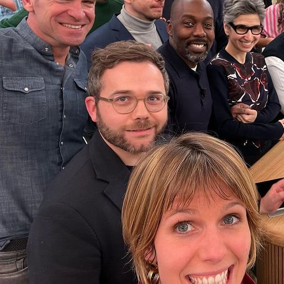 Bruce Toussaint et l'équipe de "Bonjour !", la matinale de TF1, notamment Garance Pardigon, Karima Charni, Laurent Mariotte, Hélène Mannarino et Christophe Beaugrand. Compte Instagram Garance Pardigon