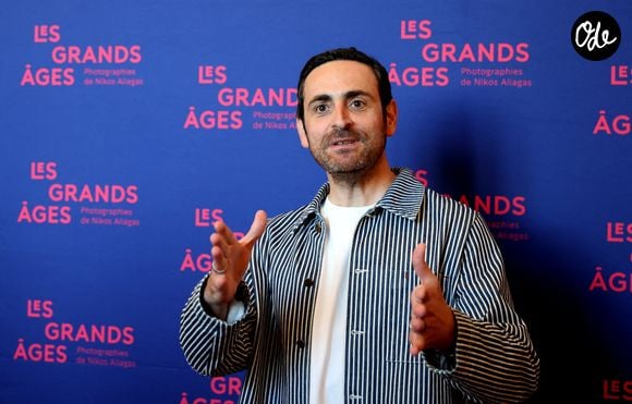 Camille Combal - Vernissage de l'exposition "Les grands âges", photographies de Nikos Aliagas au musée de l'Homme à Paris le 7 avril 2026. © Dominique Jacovides/Bestimage