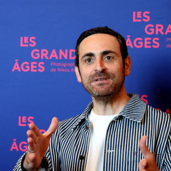 Camille Combal - Vernissage de l'exposition "Les grands âges", photographies de Nikos Aliagas au musée de l'Homme à Paris le 7 avril 2026. © Dominique Jacovides/Bestimage