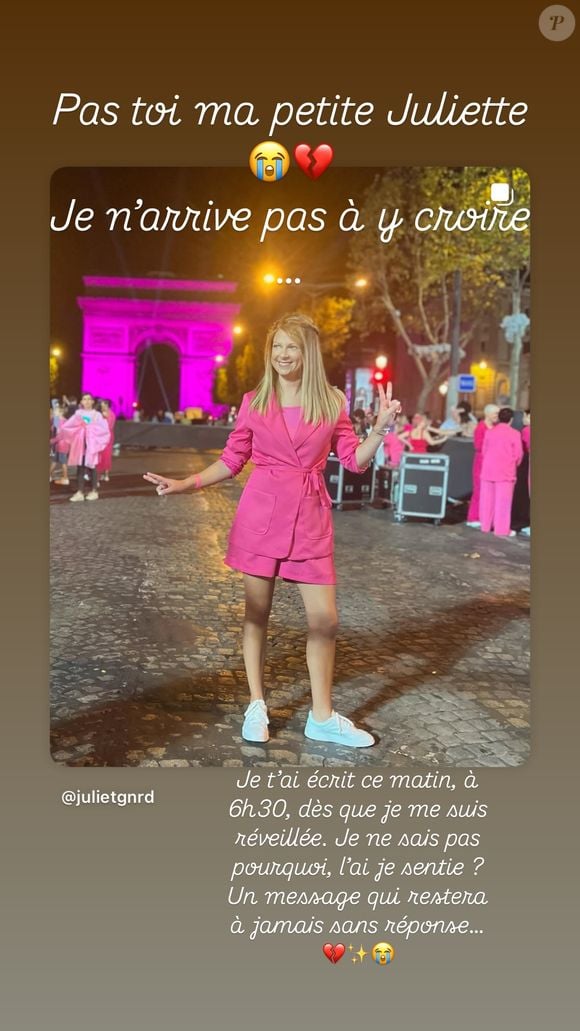 Leur amie Juliette Gouenard a perdu la vie

Souvenir posté par Virgilia Hess en hommage à Juliette, son amie avec qui elle sensibilisait sur le cancer du sein.