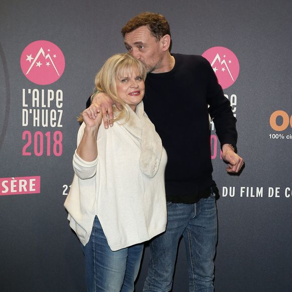 Isabelle Nanty, Jean-Paul Rouve lors de la présentation du film "Les Tuche 3 : Liberté, Égalité, FraterniTuche" de O.Baroux dans le cadre du 21ème Festival International du Film de Comédie de l'Alpe d'Huez le 19 janvier 2018.
© Dominique Jacovides / Bestimage