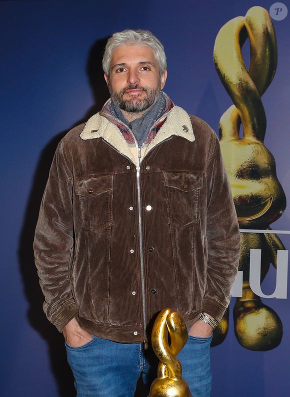 Pierre-Emmanuel Barré (chroniqueur) -  Première cérémonie des "Auguste de l'humour"  récompensant les spectacles de stand up comedy et les performances humoristiques, à la salle "Nouveau Siècle" à Lille, dans le nord de la France, le 3 février 2025. © Stéphane Vansteenkiste/Bestimage